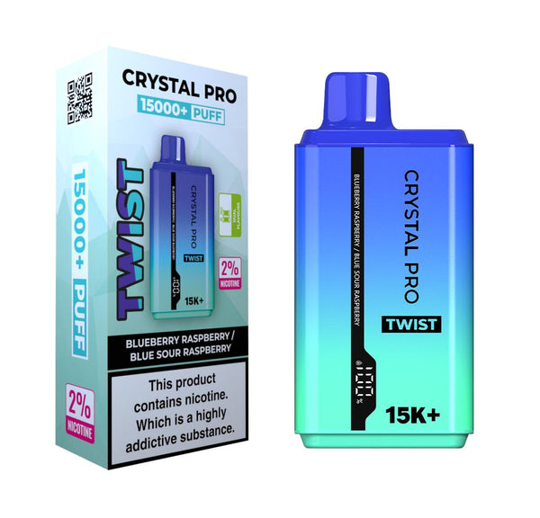 Crystal Pro Twist 15K Puffs Prefilled Pod Kit - Box of 5