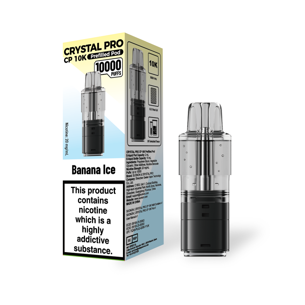 Crystal Pro CP 10K Prefilled Replacement Pods - Box of 5