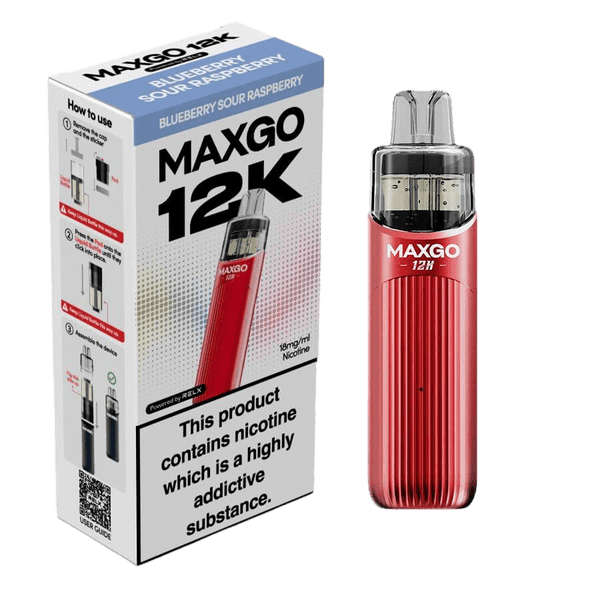 RELX MAXGO 12k Pre-Filled Pod Kit TPD Compliant - Pack Of 3