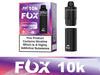 JNR Fox 10K Prefilled Pod Vape Kit - Box Of 5