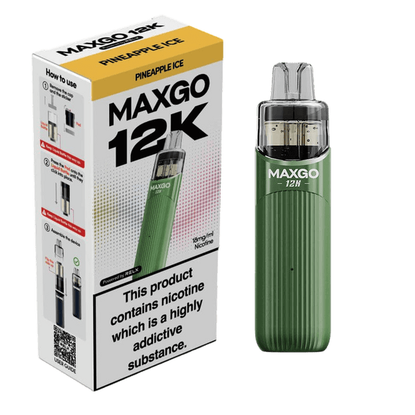 RELX MAXGO 12k Pre-Filled Pod Kit TPD Compliant - Pack Of 3