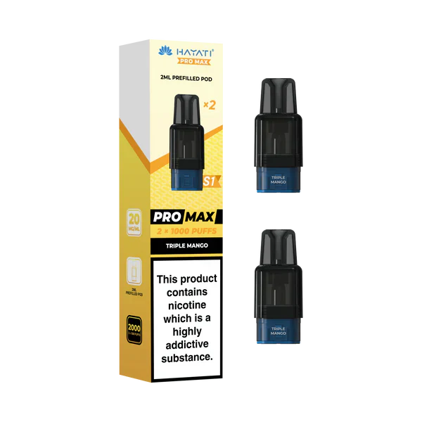 Hayati Pro Max S1 1000+ Prefilled Pods - Box 10