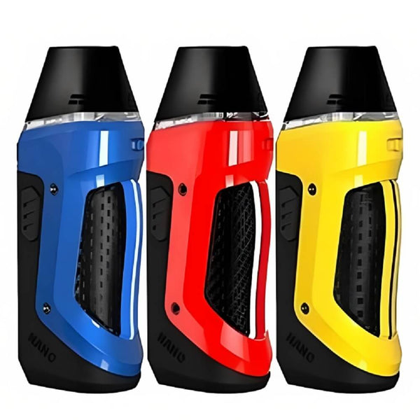 Aegis Nano Starter Pod Kit, Camo Blue, Red And Yellow Colours