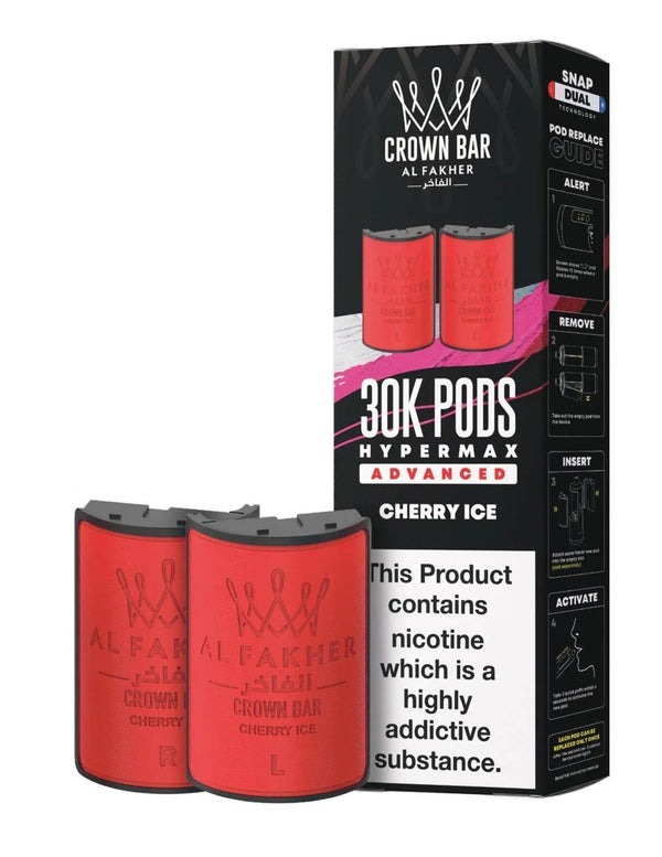 Image Of Al Fakher Crown Bar 30K Hypermax Refills Pods - Box of 5