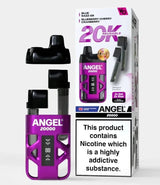 Angel 20000+ Puffs Prefilled Vape Kit, Blue Razz GB and Blueberry Cherry Cranberry Flavour