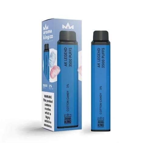 Aroma King 3500 Prefilled Vape Pod Device Pack of 10, Cotton Candy Flavor