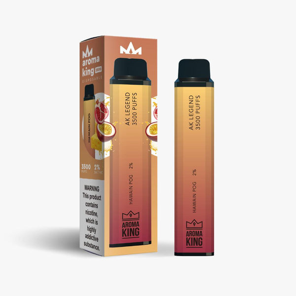 Aroma King 3500 Prefilled Vape Pod Device Pack of 10, Hawain Pog Flavor