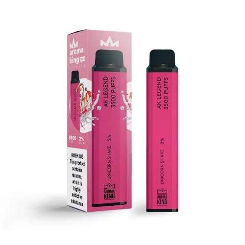 Aroma King 3500 Prefilled Vape Pod Device Pack of 10, Unicorn Shake Flavor