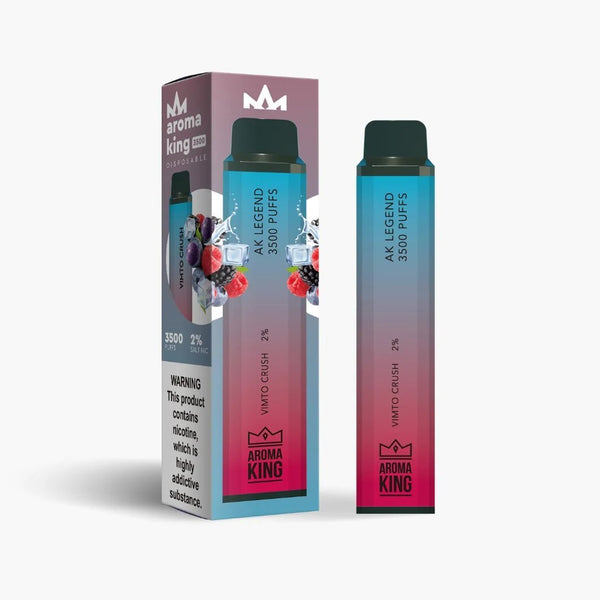 Aroma King 3500 Prefilled Vape Pod Device Pack of 10, Vimto Crush Flavor