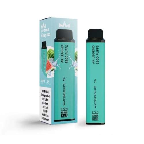 Aroma King 3500 Prefilled Vape Pod Device Pack of 10, Watermelon Ice Flavor