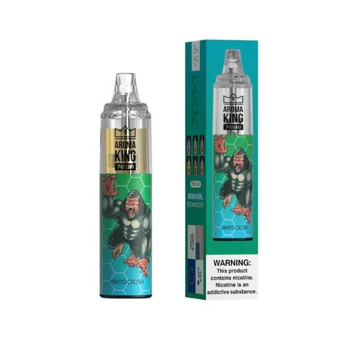 Aroma King 7000 Prefilled Vape Pod Device Pack of 10, Vimto Crush Flavor