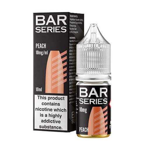 Bar Series 10ml Nic Salt E-Liquid, Pack of 10, Peach Flavor
