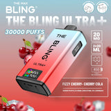 Bling Ultra Plus 30k Puffs Prefilled Pod Vape Box of 5, Fizzy Cherry Flavor