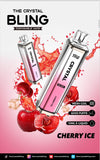 Crystal Bling 6000 Prefilled Vape Pod Device, Cherry Ice Flavor