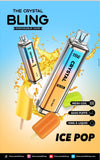 Crystal Bling 6000 Prefilled Vape Pod Device, Ice Pop Flavor