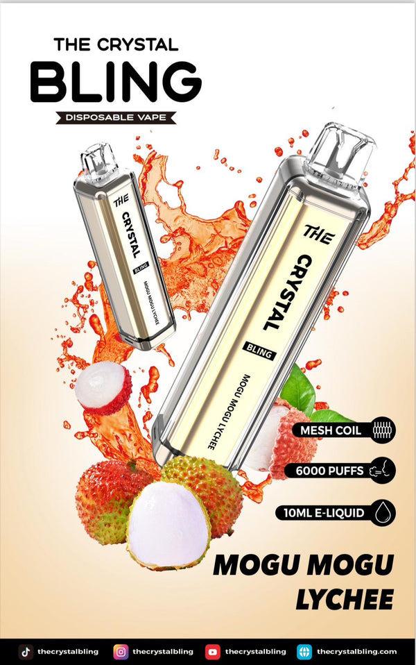 Crystal Bling 6000 Prefilled Vape Pod Device, Mogo Mogo Flavor