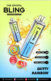Crystal Bling 6000 Prefilled Vape Pod Device, Skitty Rainbow Flavor
