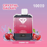 Crystal Galaxy 10000 Puffs Prefilled Vape Pack of 10, Cherry Ice Flavor