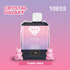Crystal Galaxy 10000 Puffs Prefilled Vape Pack of 10, Gummy Bear Flavor