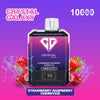 Crystal Galaxy 10000 Puffs Prefilled Vape Pack of 10, Strawberry Raspberry Cherry Ice Flavor