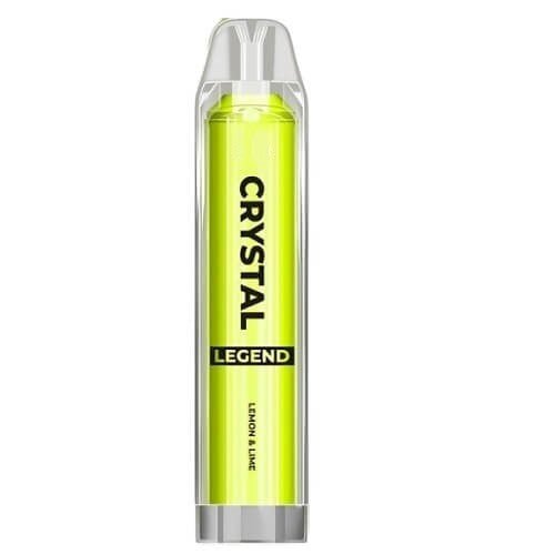 Crystal Legend 4K Puffs Prefilled Vape PodPack of 10, Lemon Lime Flavor