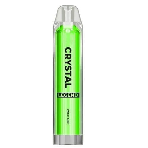 Crystal Legend 4K Puffs Prefilled Vape PodPack of 10, Sweet Mint Flavor