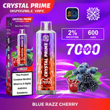 Crystal Prime 7000 Puffs Vape Pod Kit, Blue Razz Cherry Flavor