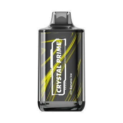 Crystal Prime Deluxe 18000 Puff Prefilled Vape Pod Kit, Banana Ice Flavor