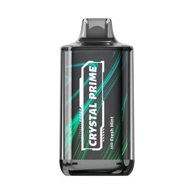 Crystal Prime Deluxe 18K Prefilled Vape Kit Box of 10, Fresh Mint Flavor
