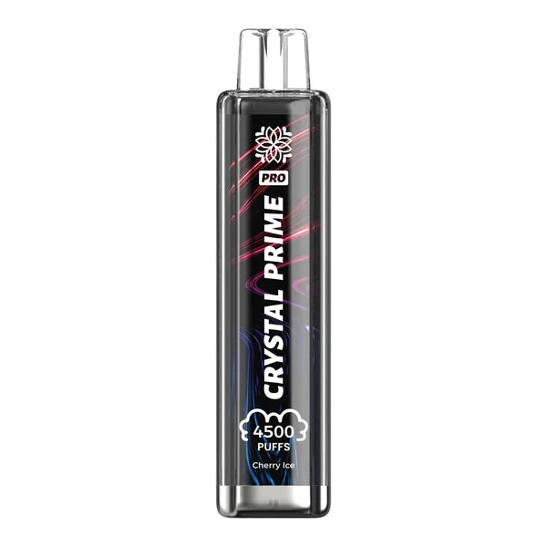 Crystal Prime Pro 4500 Puffs Prefilled Pod Vape Kit, Cherry Ice Flavor