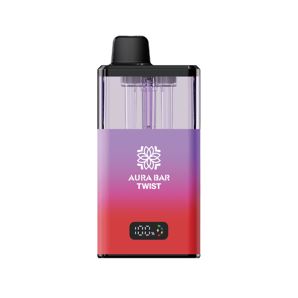 Crystal Prime Twist 40000 Puffs Vape Pod Kit, Grape Berry Burst, Cherry Berry Flavor