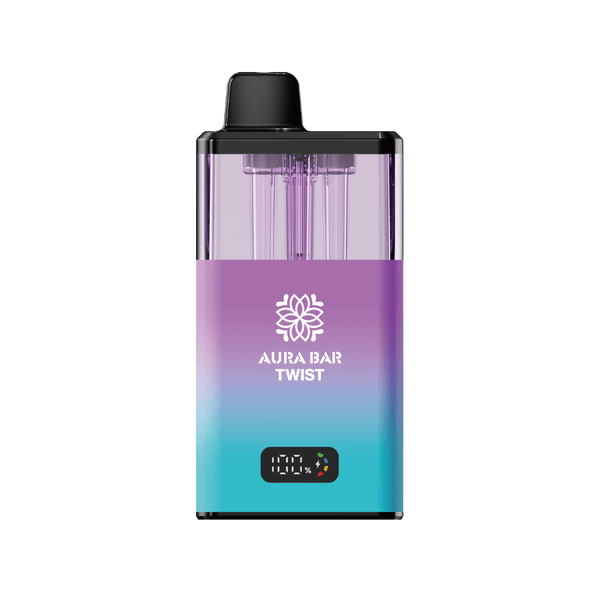 Crystal Prime Twist 40000 Puffs Vape Pod Kit Box of 5, Fizzy Cherry, Blue Razz Cherry Flavor 