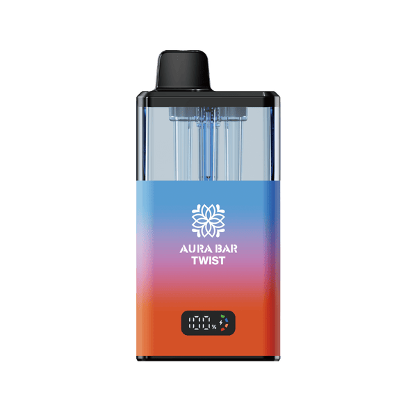 Crystal Prime Twist 40000 Puffs Vape Pod Kit Box of 5, Ice Pop, Juicy Peach Flavor