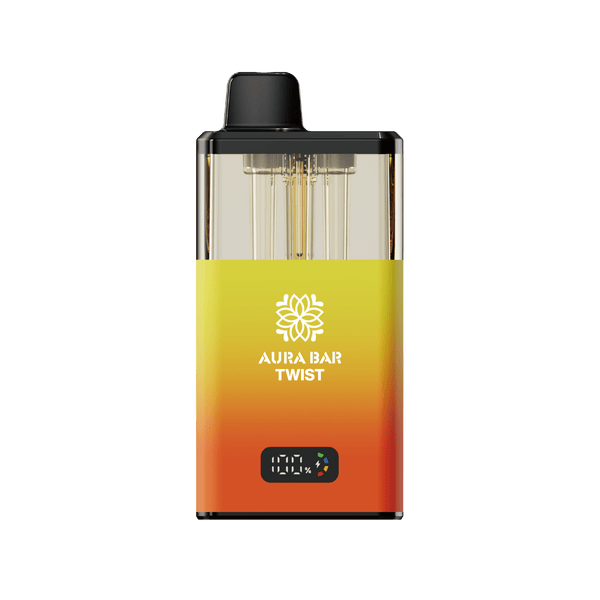 Crystal Prime Twist 40000 Puffs Vape Pod Kit Box of 5, Sour Pineapple ,Rocky Candy Orange Flavor
