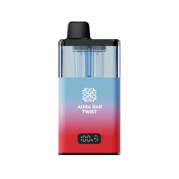 Crystal Prime Twist 40000 Puffs Vape Pod Kit Box of 5, Watermelon Skittz, Strawberry Burst Flavor