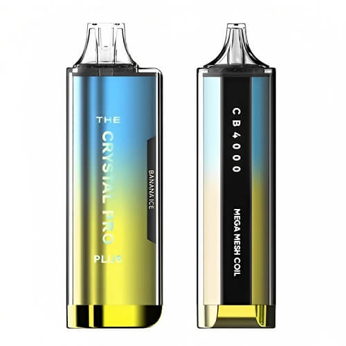 Crystal Pro Plus 4000 Prefilled Pod Device Box of 10, Banana Ice Flavor