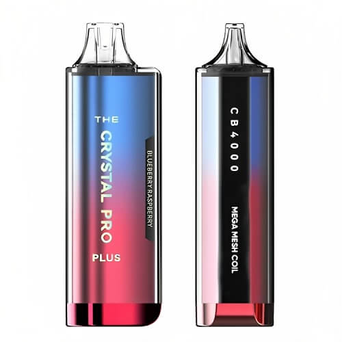 Crystal Pro Plus 4000 Prefilled Pod Device Box of 10, Blueberry Raspberry Flavor
