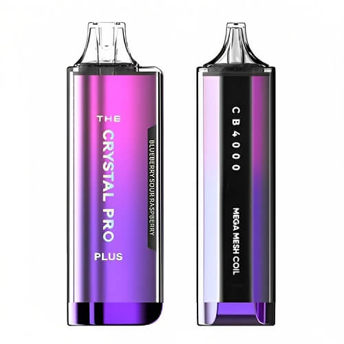 Crystal Pro Plus 4000 Prefilled Pod Device Box of 10, Blueberry Sour Raspberry Flavor