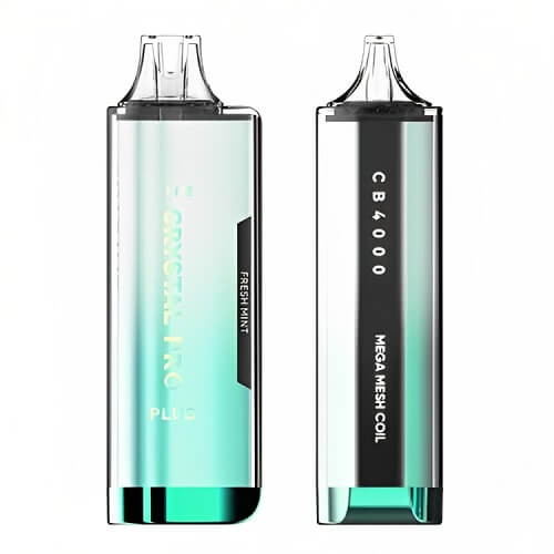 Crystal Pro Plus 4000 Prefilled Pod Device Box of 10, Fresh Mint Flavor