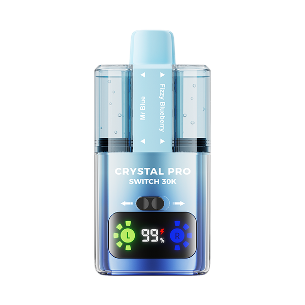Crystal Pro Switch 30000 Pre-Filled Vape Kit, Fizzy Blueberry Flavor
