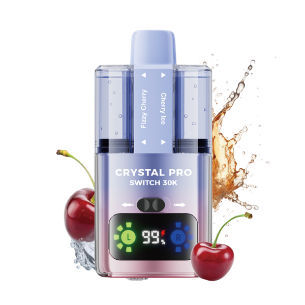 Crystal Pro Switch 30000 Pre-Filled Vape Kit, Fizzy Cherry Flavor