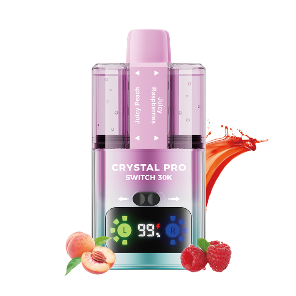 Crystal Pro Switch 30000 Pre-Filled Vape Kit, Juicy Peach Flavor