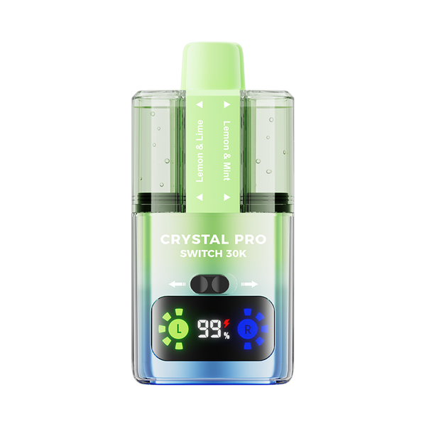 Crystal Pro Switch 30000 Pre-Filled Vape Kit, Lime Mint Flavor