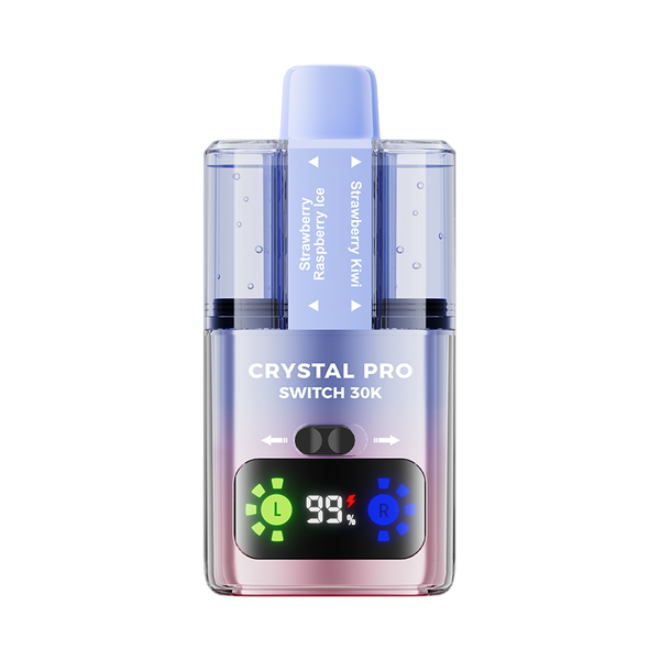 Crystal Pro Switch 30000 Pre-Filled Vape Kit, Strawberry Raspberry Ice Flavor