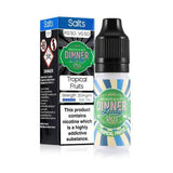 Dinner Lady 10ml Nic Salts E Liquid Pack of 10, Tropical Fruits Flavor