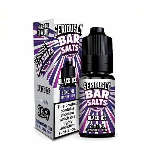 Dozzy Vape Seriously Bar Salt 10ml Nic Salt, Pack of 10, Black Ice Flavor
