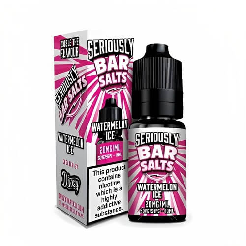 Dozzy Vape Seriously Bar Salt 10ml Nic Salt, Pack of 10, Watermelon Ice Flavor