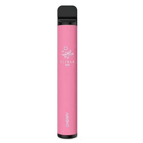 Elf Bar 600 Puff Prefilled Vape Pod Device Box of 10, Cherry Flavor