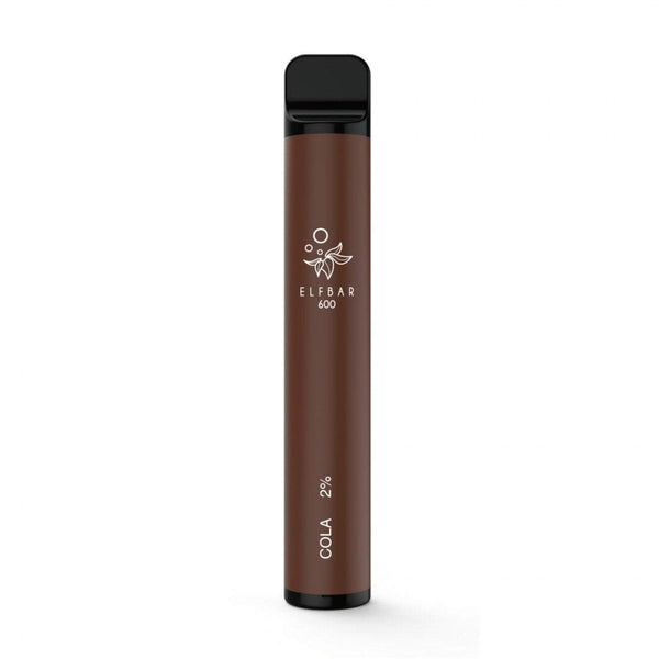 Elf Bar 600 Puff Prefilled Vape Pod Device Box of 10, Cola Flavor