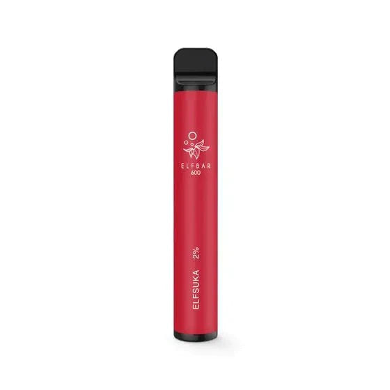 Elf Bar 600 Puff Prefilled Vape Pod Device Box of 10, Elf Suka Flavor